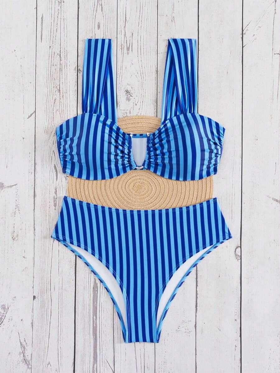 SHEIN DWUCZĘŚCIOWY STRÓJ KĄPIELOWY S06__M