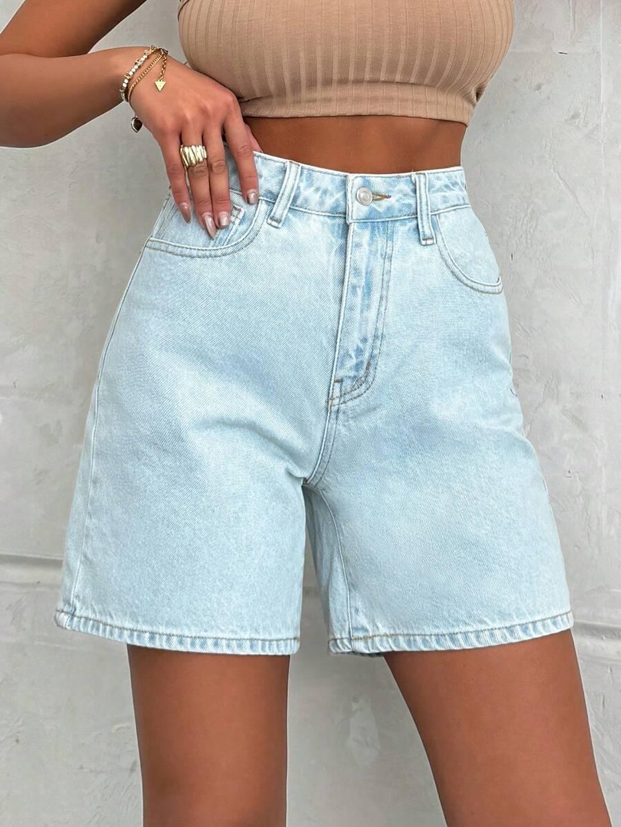 SHEIN NIEBIESKIE SPODENKI JEANS S06__M