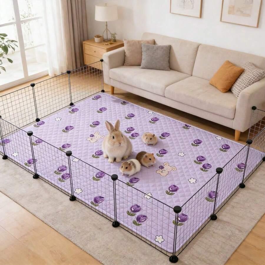 SHEIN FIOLETOWA MATA DO KLATKI DLA ZWIERZĄT S07__120X80