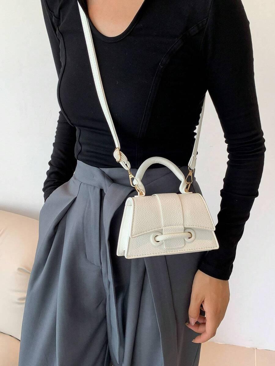 SHEIN BIAŁA TOREBKA IMITACJA SKÓRY S07__16X7X9,5CM