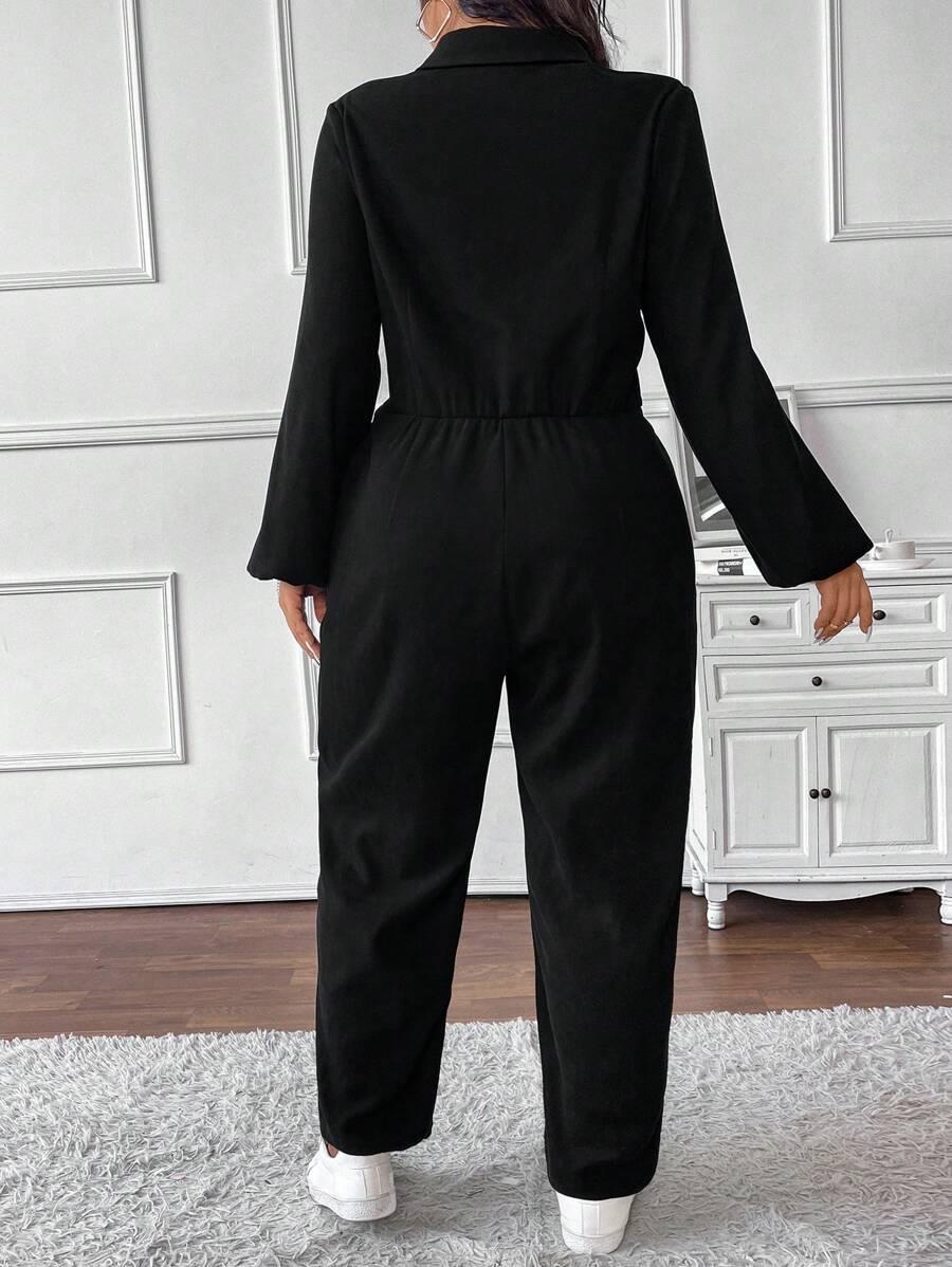 SHEIN CZARNY KOMBINEZON CASUAL S06__44