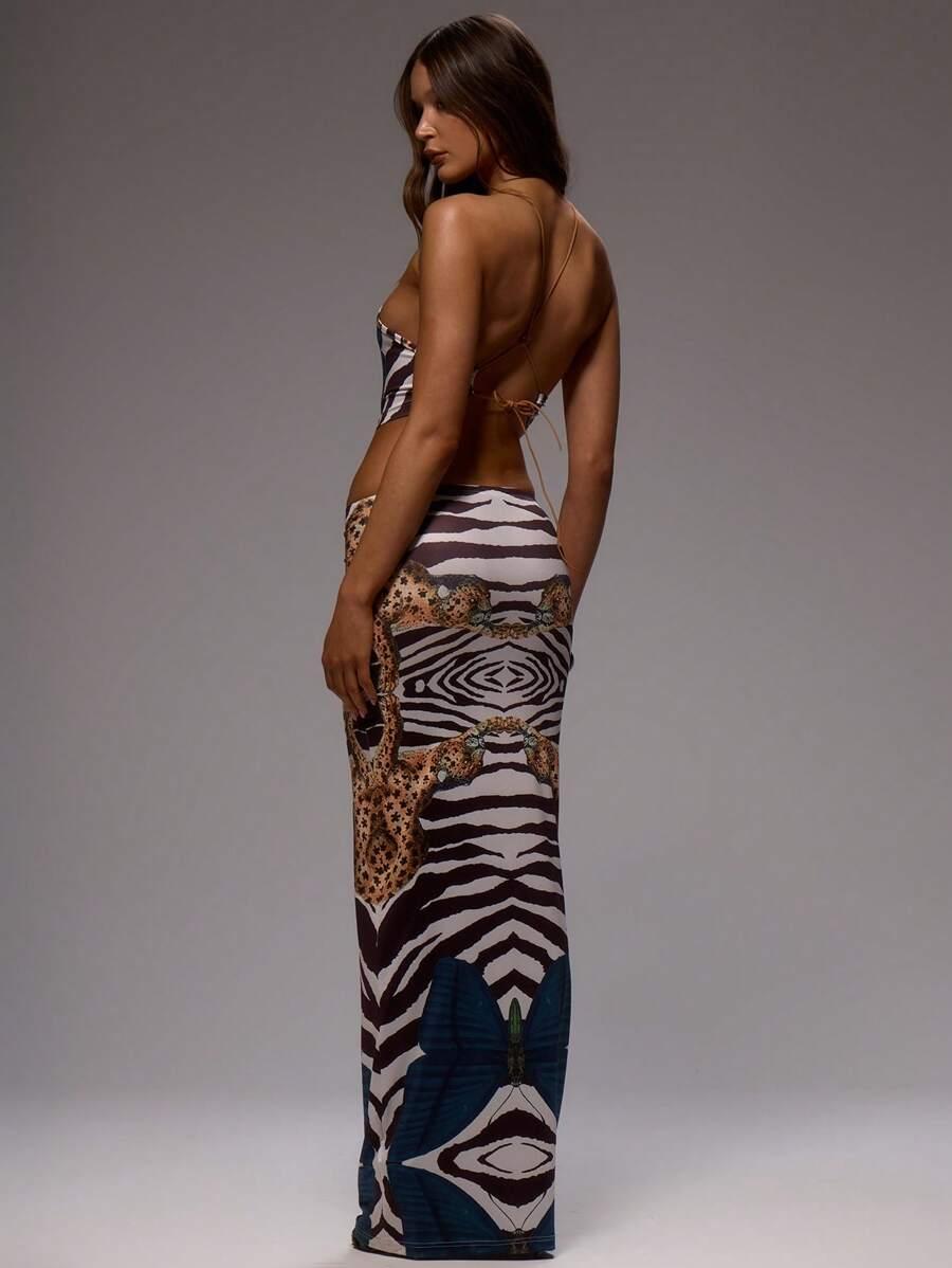 MUSERA MAXI SUKIENKA ANIMAL PRINT S06__M