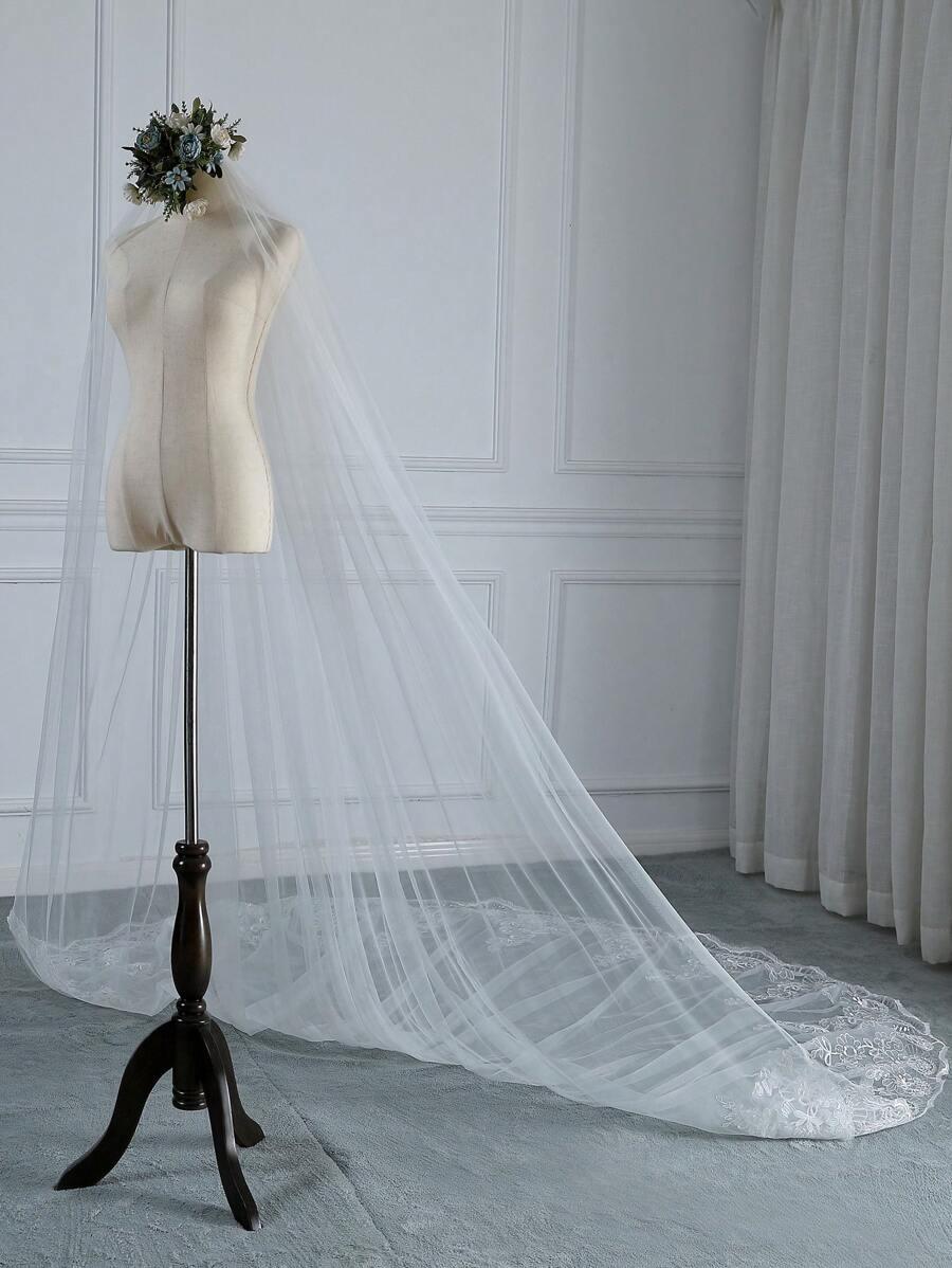 SHEIN BIAŁY WELON ŚLUBNY S07__400CM
