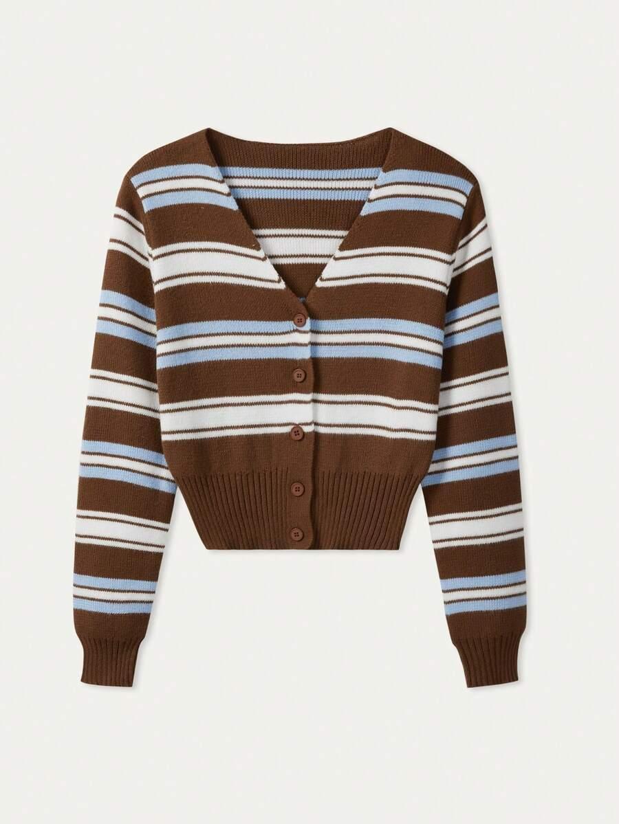 SHEIN SWETER PASKI GUZIKI S06__S