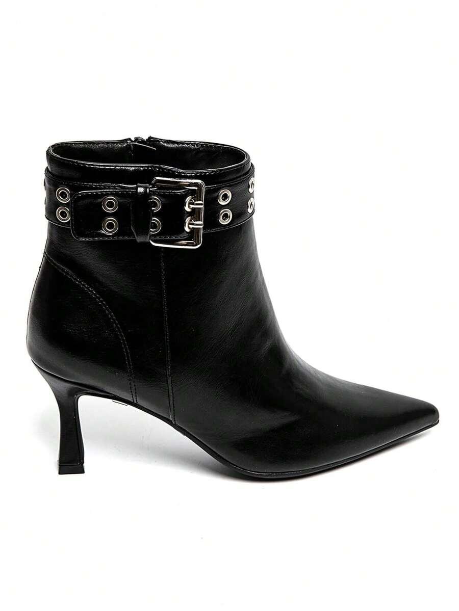 SHEIN CZARNE BOTKI IMITACJA SKÓRY W01__41