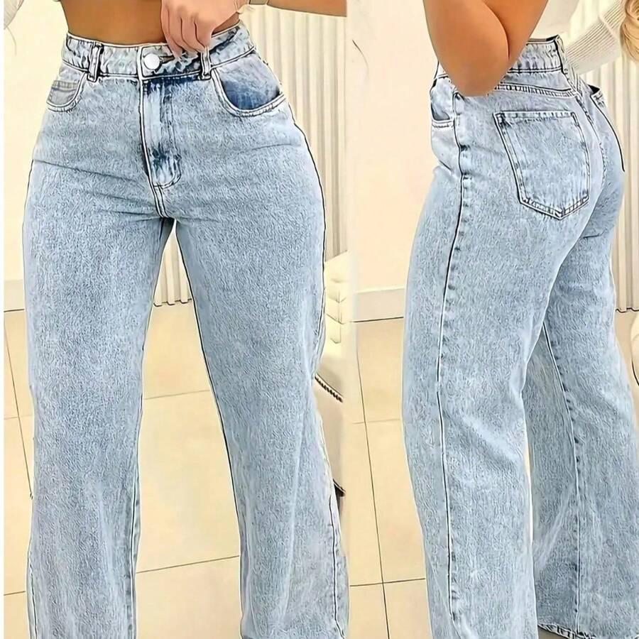 SHEIN NIEBIESKIE SPODNIE JEANS S06__XL