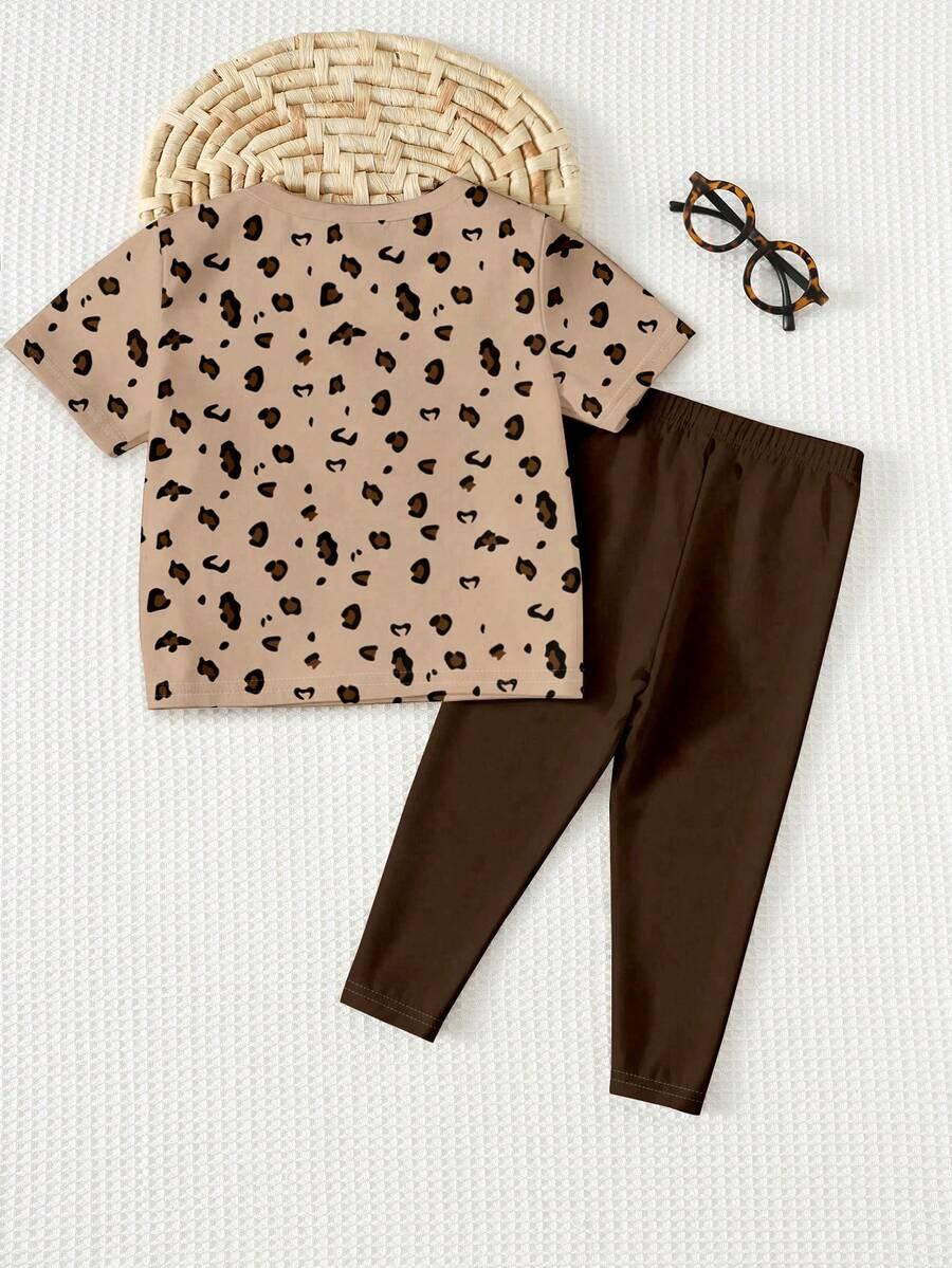 SHEIN BLUZKA LEGGINSY KOMPLET S06__104-110