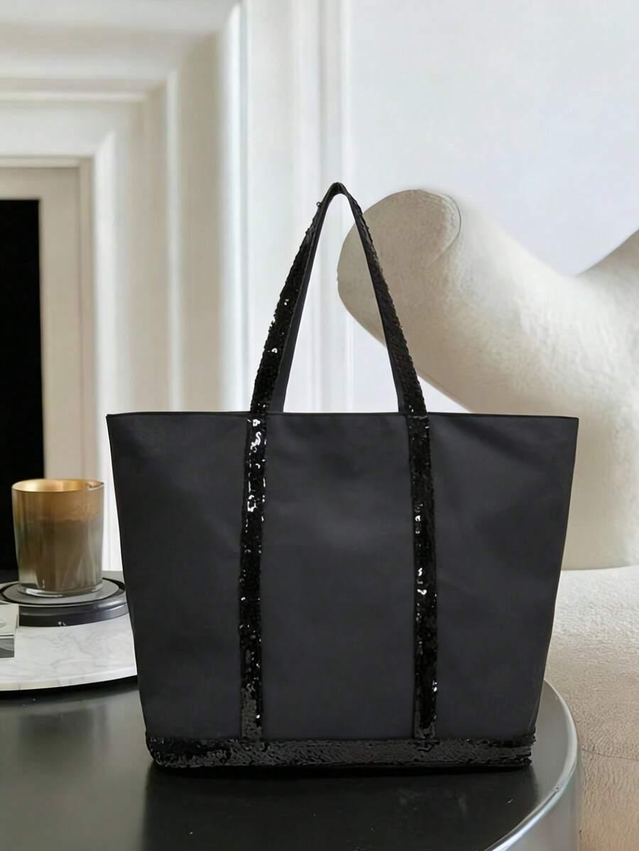 SHEIN CZARNA TOREBKA NA RAMIĘ S07__32X17X32