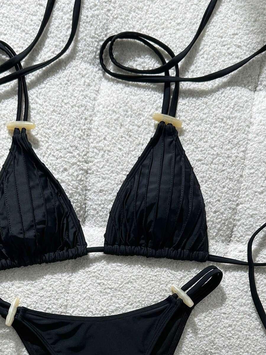 SWIM VCAY CZARNY DWUCZĘŚCIOWY STRÓJ KĄPIELOWY S09__S