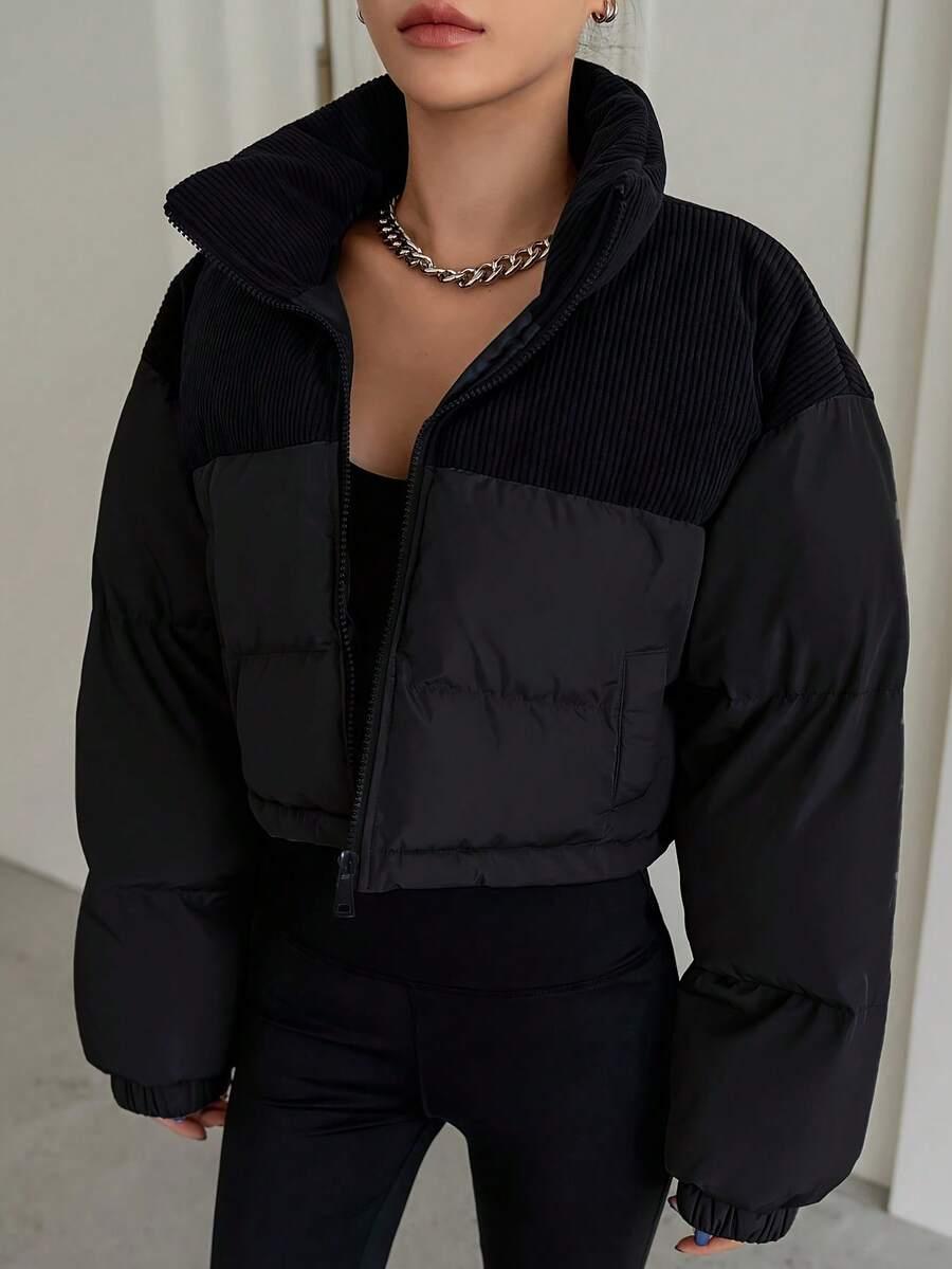 SHEIN CZARNA KURTKA ZAMEK W01__L