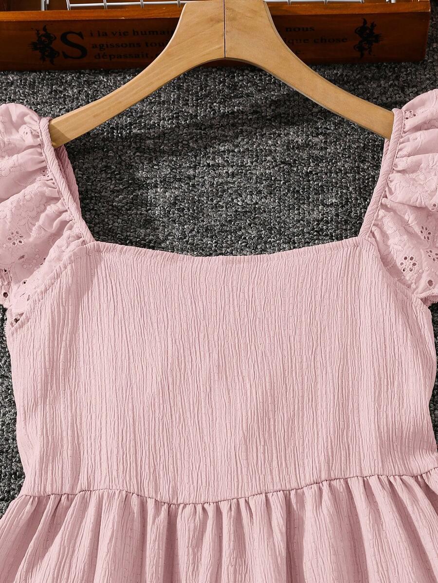 EMERY ROSE KIDS RÓŻOWA SUKIENKA FALBANY S06__128-134