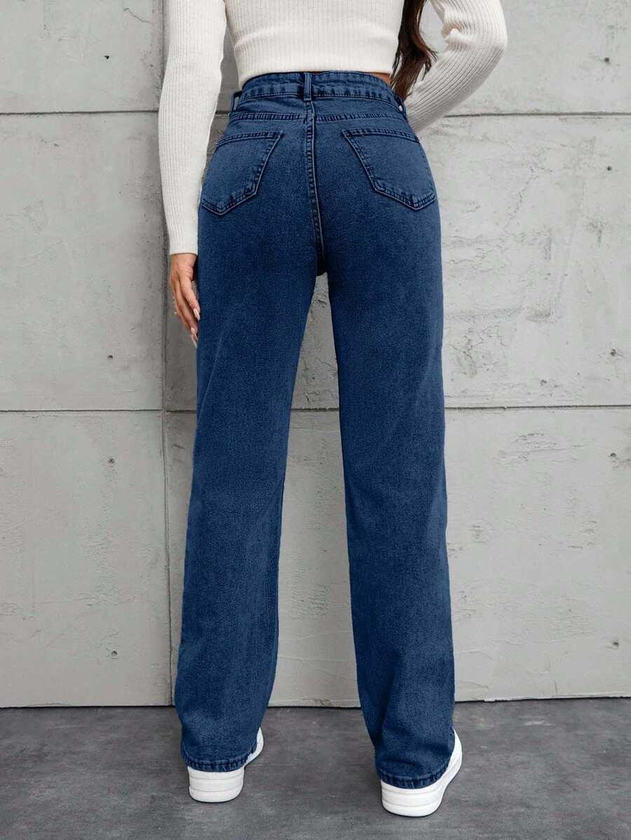SHEIN NIEBIESKIE SPODNIE JEANS S06__L