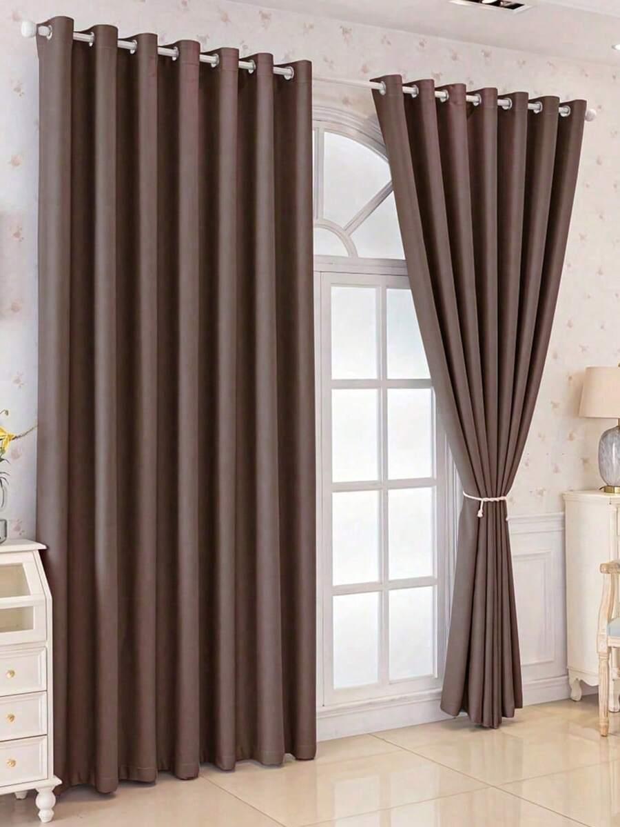 SHEIN BRĄZOWA ZASŁONA ZACIEMNIAJĄCA S07__60X130CM
