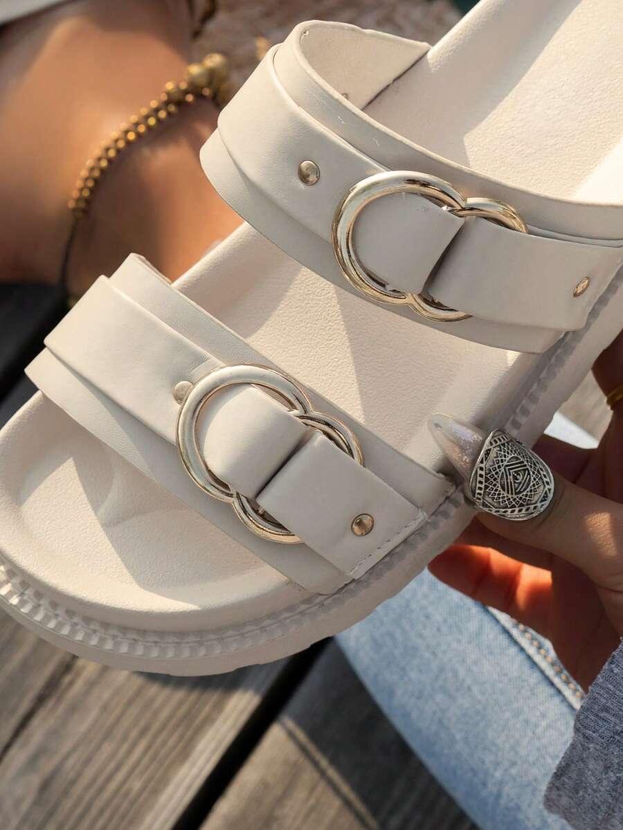 SHEIN KLAPKI NA PLATFORMIE ZDOBIENIE S06__40