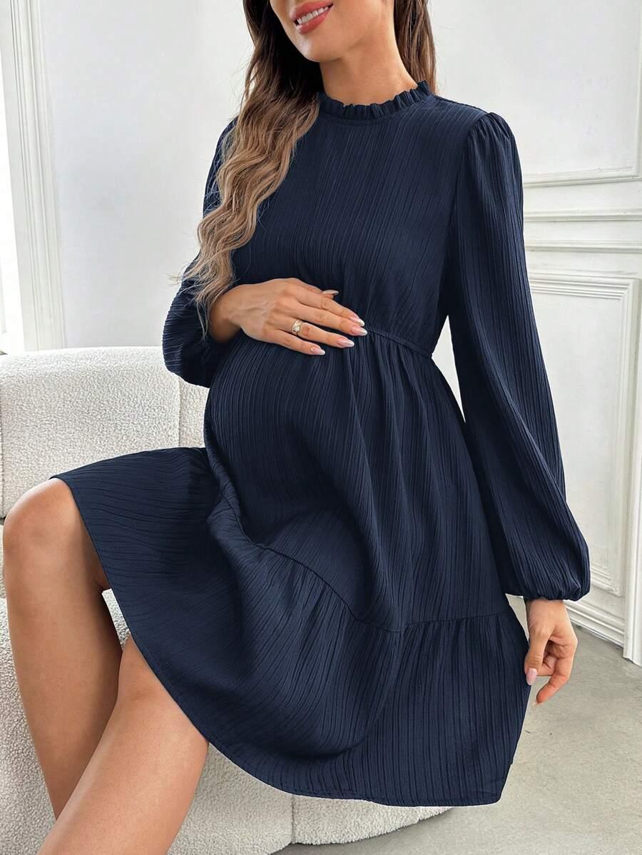SHEIN GRANATOWA SUKIENKA CIĄŻOWA S06__XXL