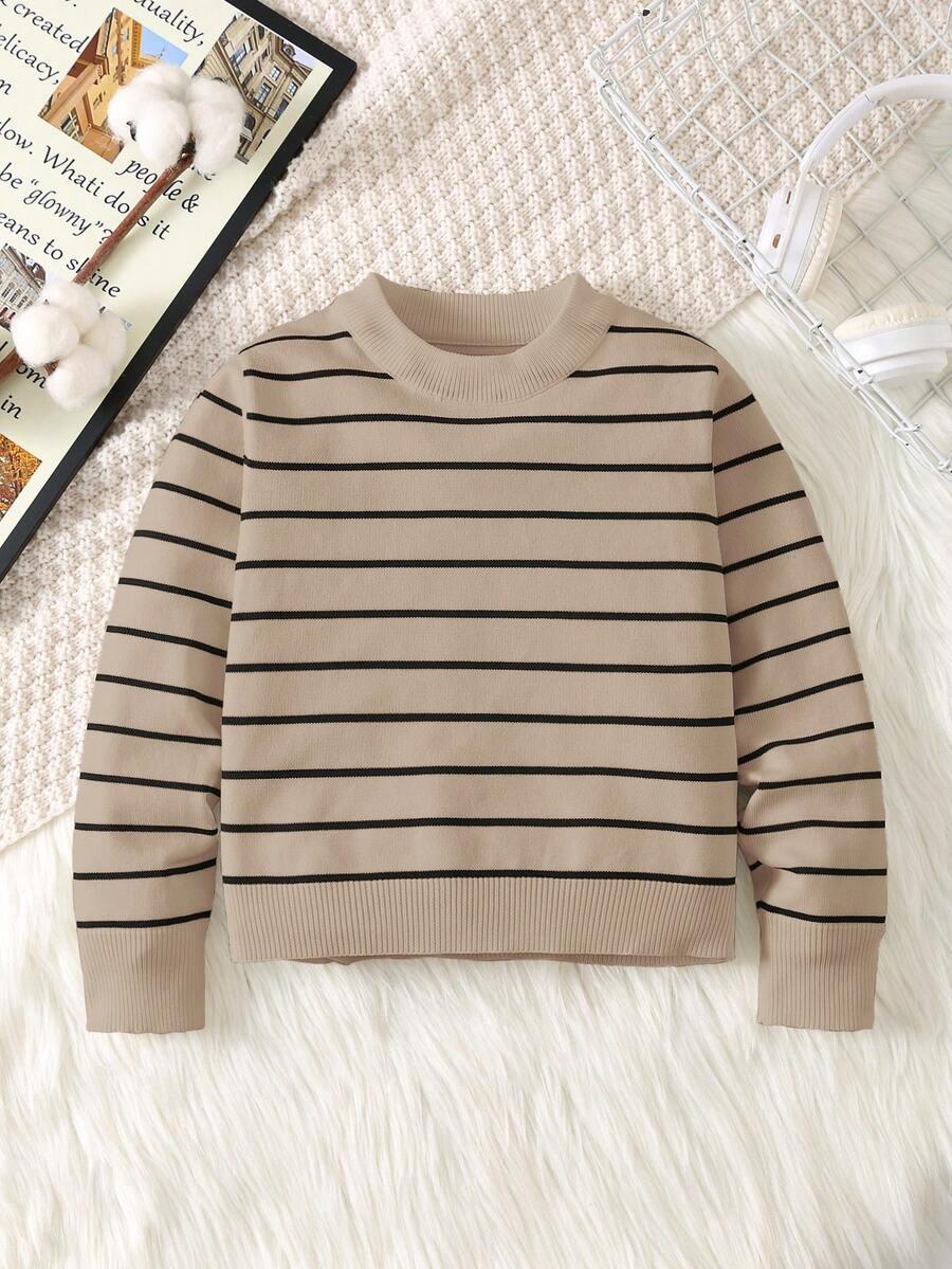 SHEIN SWETER W PASKI DŁUGI RĘKAW S06__110