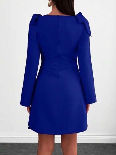 SHEIN NIEBIESKA SUKIENKA MINI S06__L