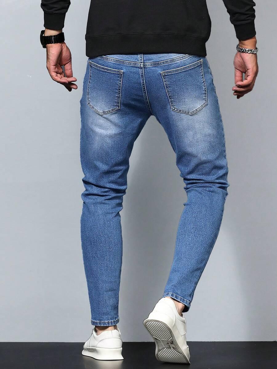 SHEIN NIEBIESKIE SPODNIE JEANS S06__L