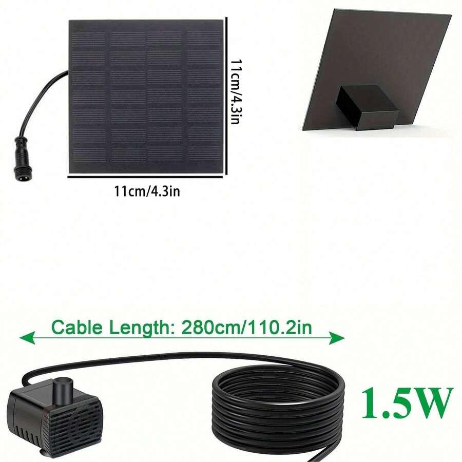SHEIN LAMPA SOLARNA Z POMPĄ WODNĄ S07__15,5X15,5