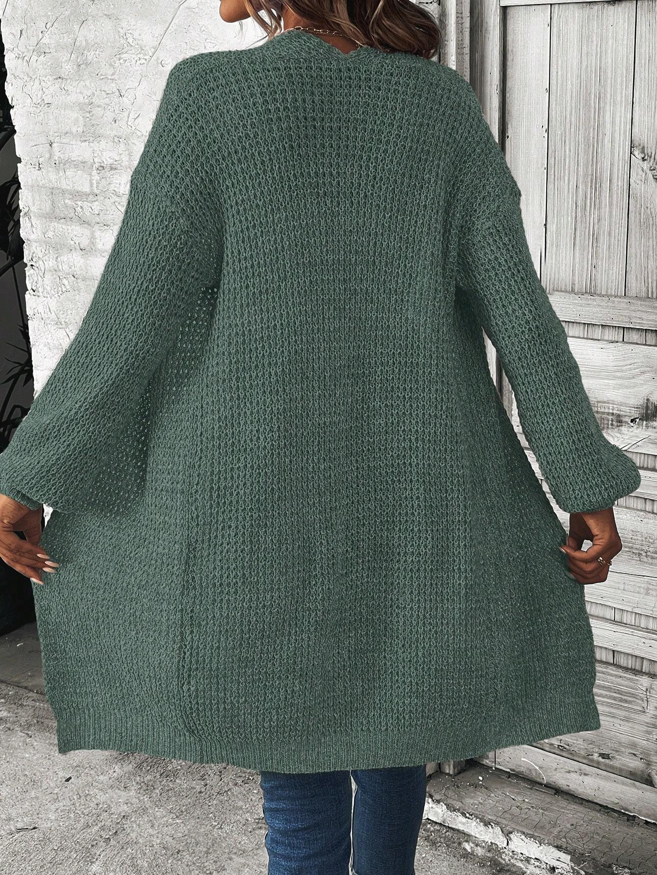 SHEIN NIEBIESKI SWETER KARDIGAN S06__M