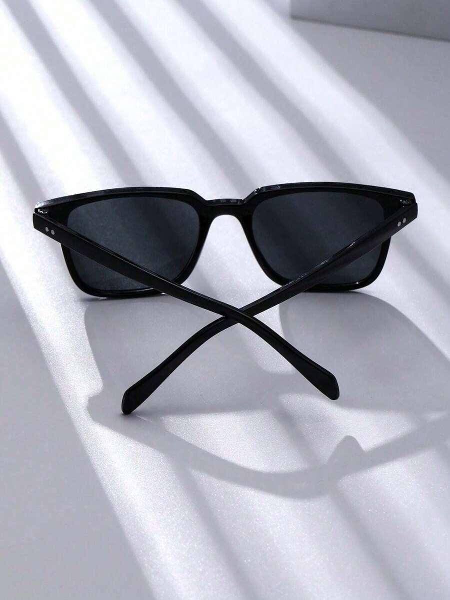 SHEIN CZARNE OKULARY PRZECIWSŁONECZNE S07__