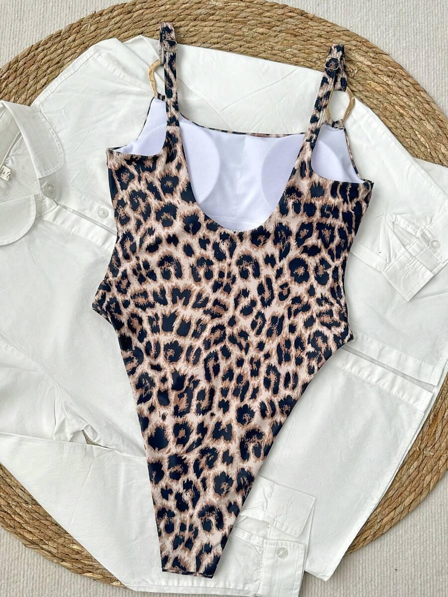 SHEIN JEDNOCZĘŚCIOWY STRÓJ KĄPIELOWY ANIMAL PRINT S09__S