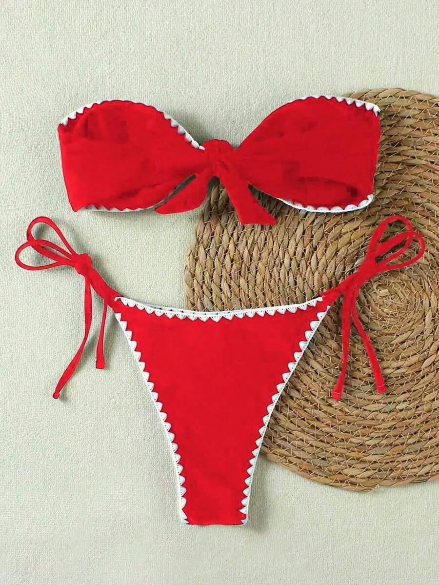 SHEIN DWUCZĘŚCIOWY STRÓJ KĄPIELOWY S09__M