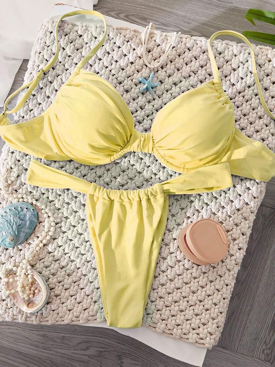 SHEIN DWUCZĘŚCIOWY STRÓJ KĄPIELOWY S09__XS