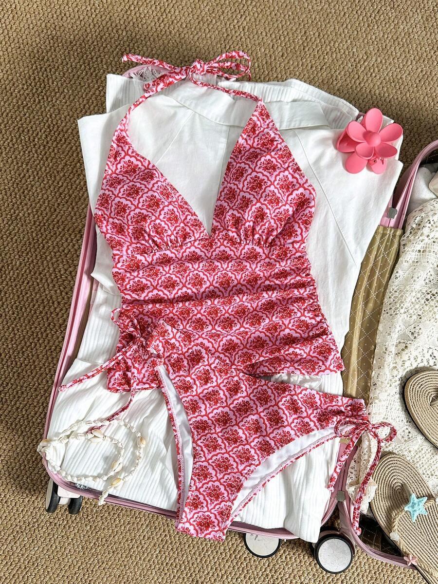 SWIM MOD DWUCZĘŚCIOWY STRÓJ KĄPIELOWY KWIATY S09__XL