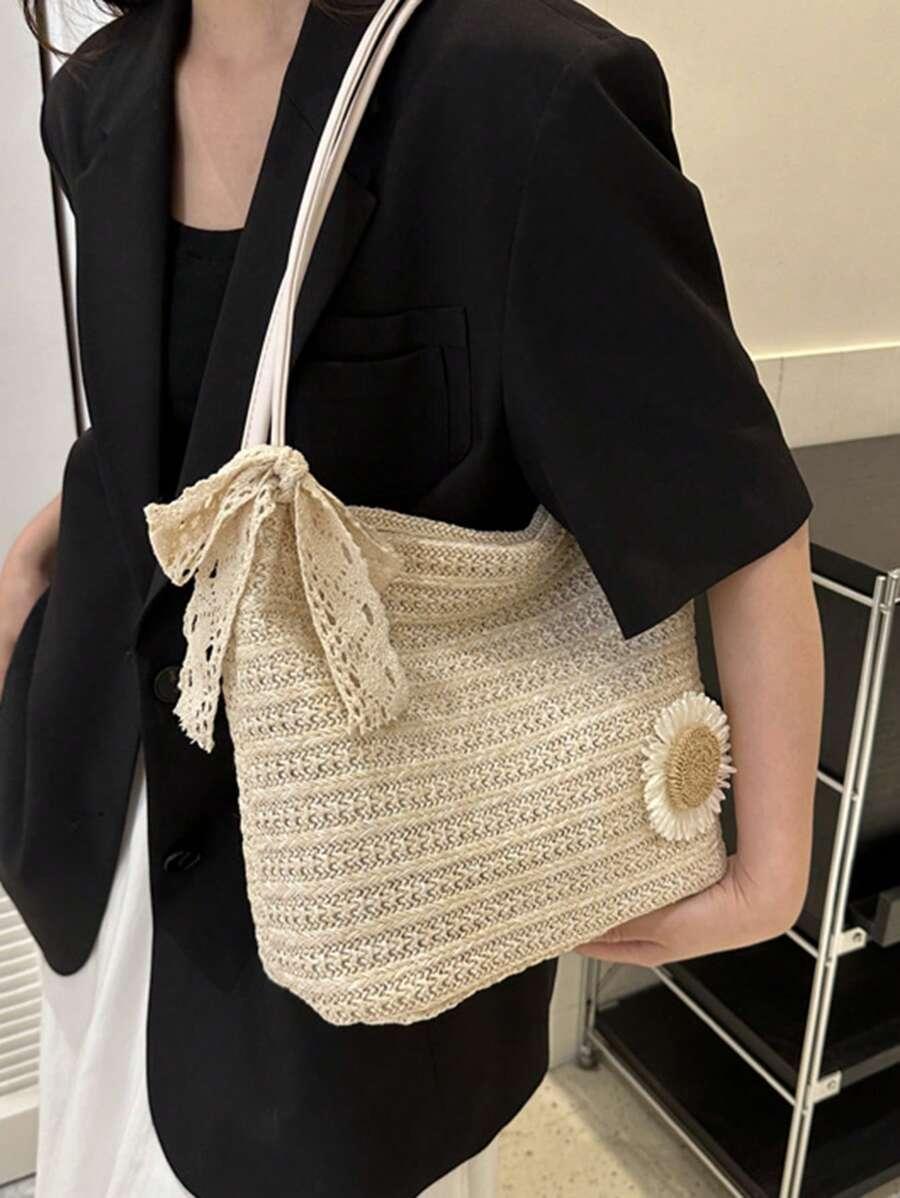 SHEIN BEŻOWA TOREBKA NA RAMIĘ S07__25X30