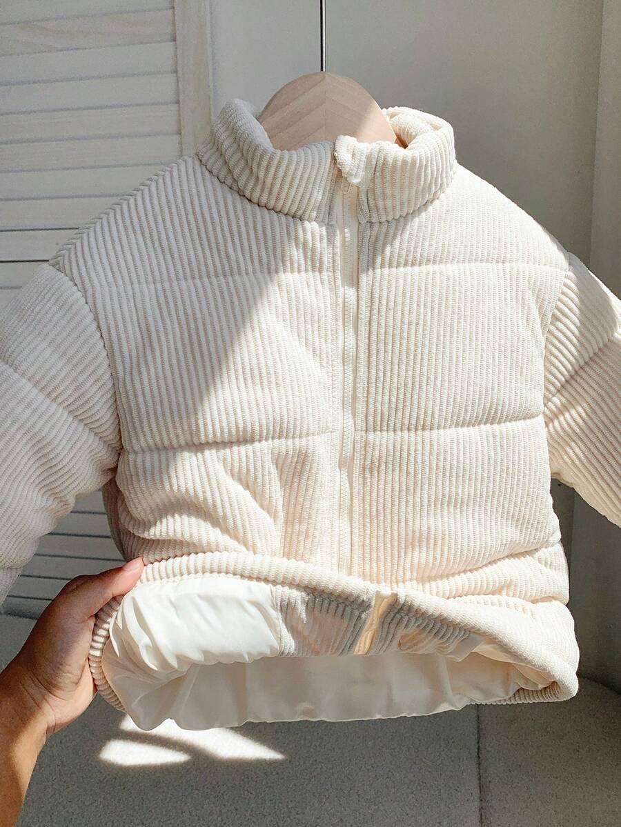 SHEIN BEŻOWA PIKOWANA KURTKA W01__80