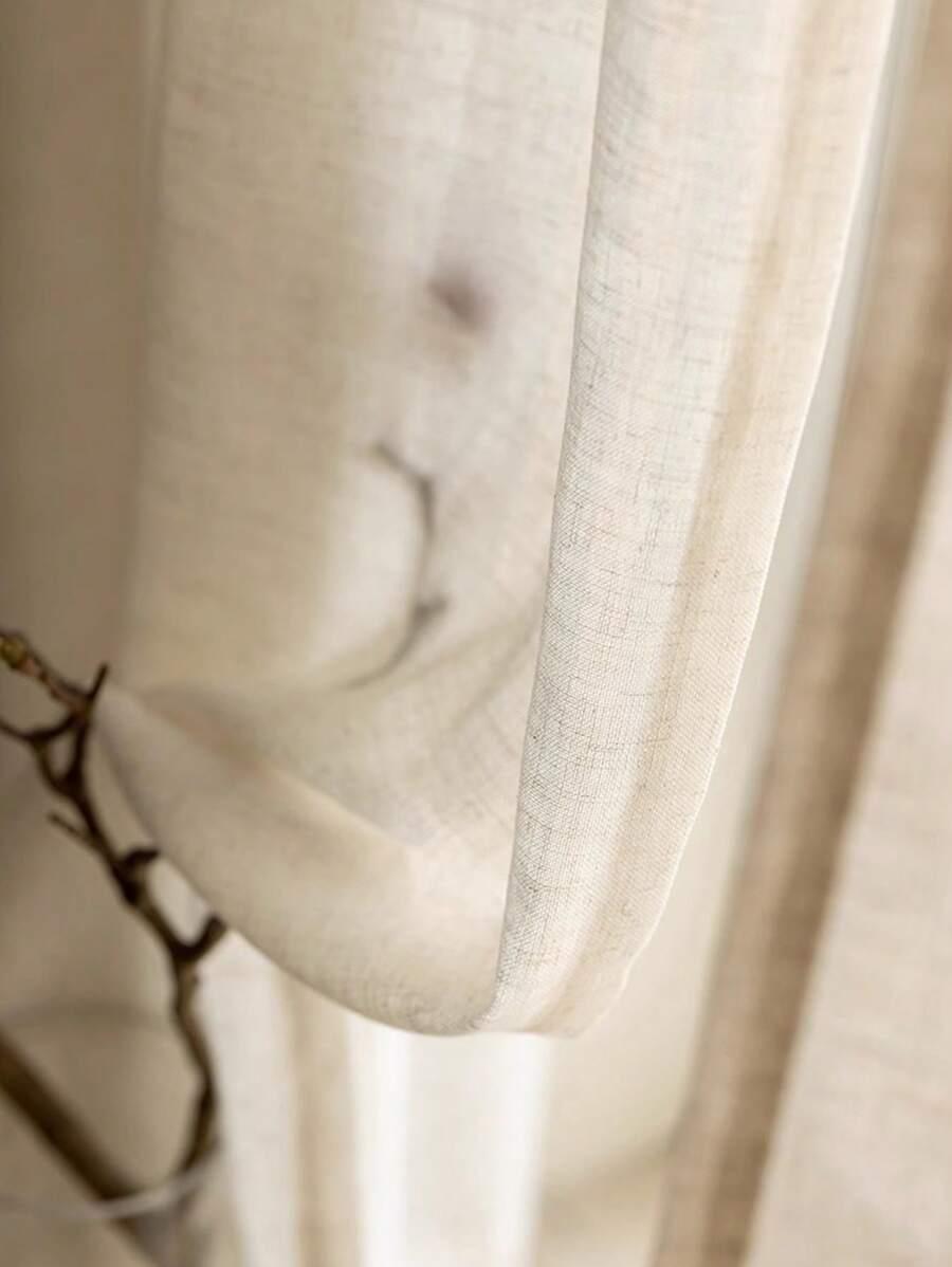 SHEIN KREMOWA KLASYCZNA ZASŁONA 1SZT S07__150X250