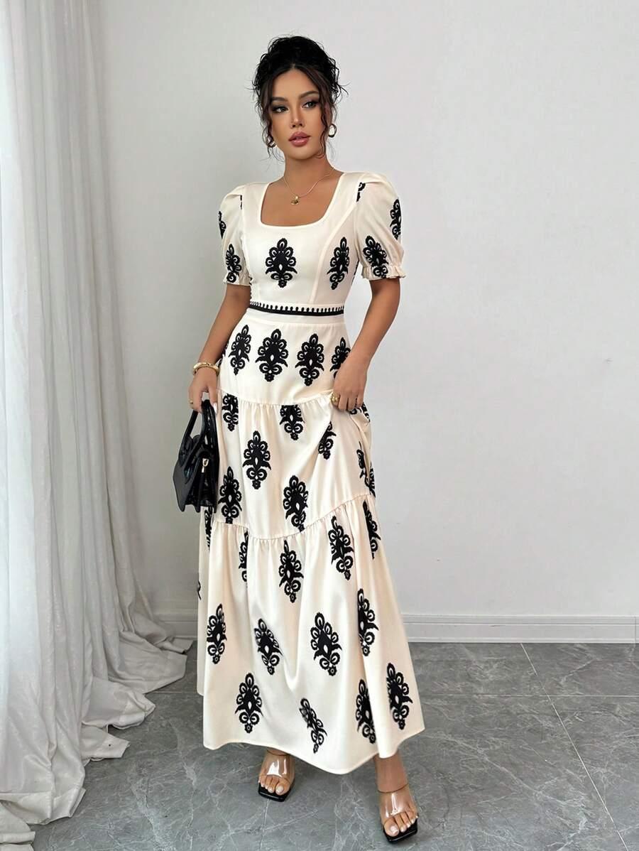 SHEIN MAXI SUKIENKA WZÓR S06__XL