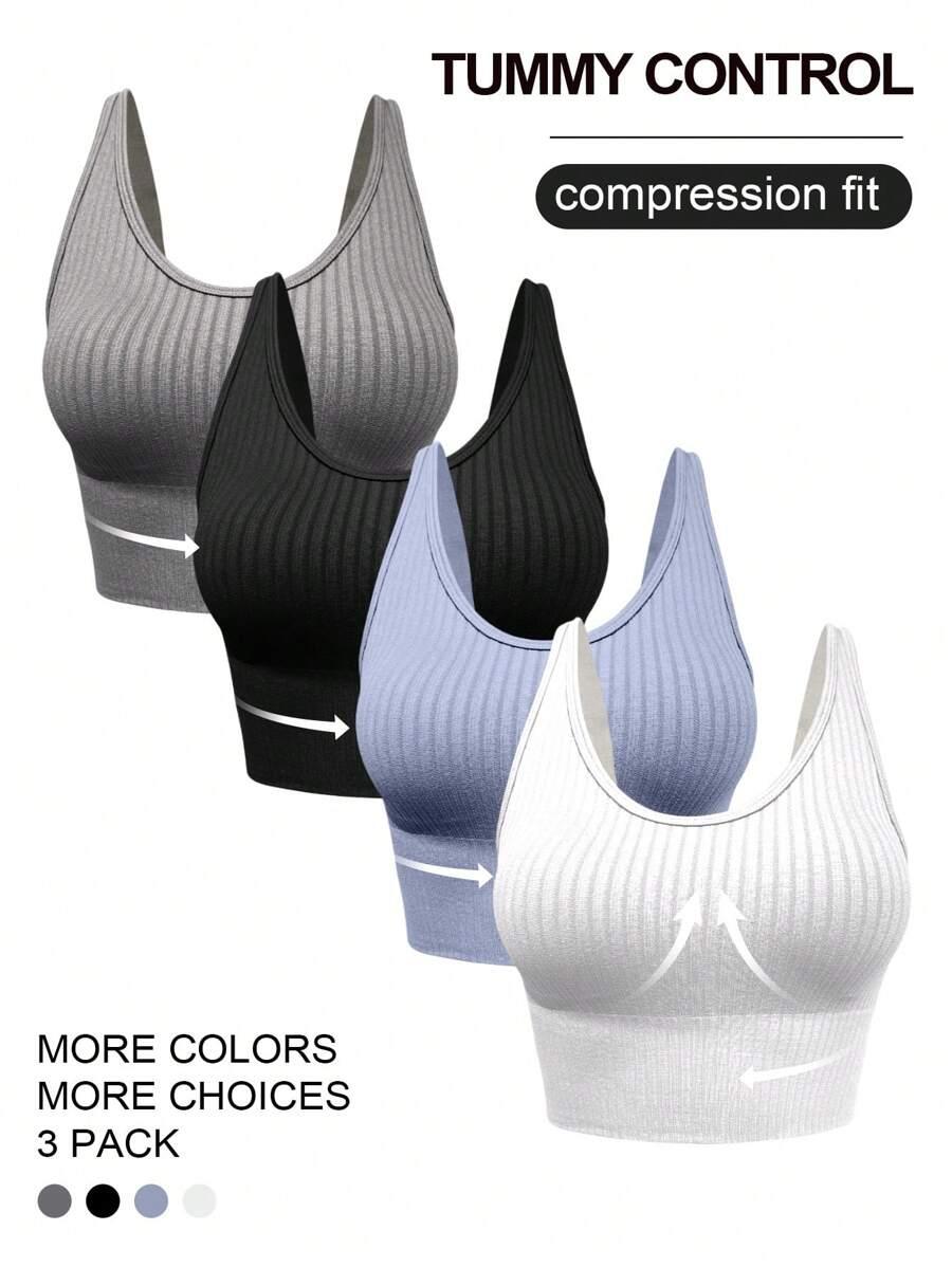 SHEIN TOP SPORTOWY 2-PACK S06__M