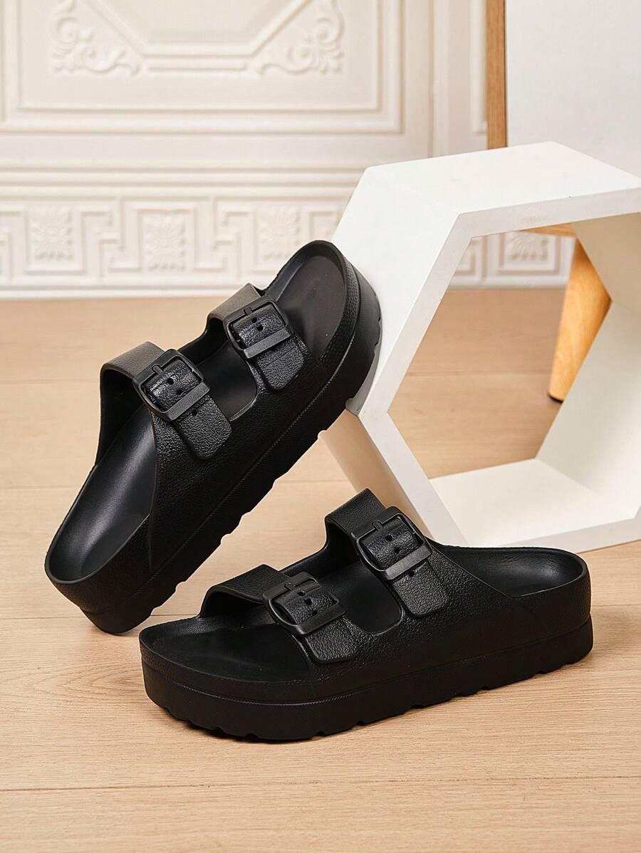 SHEIN CZARNE KLAPKI CASUAL S06__42