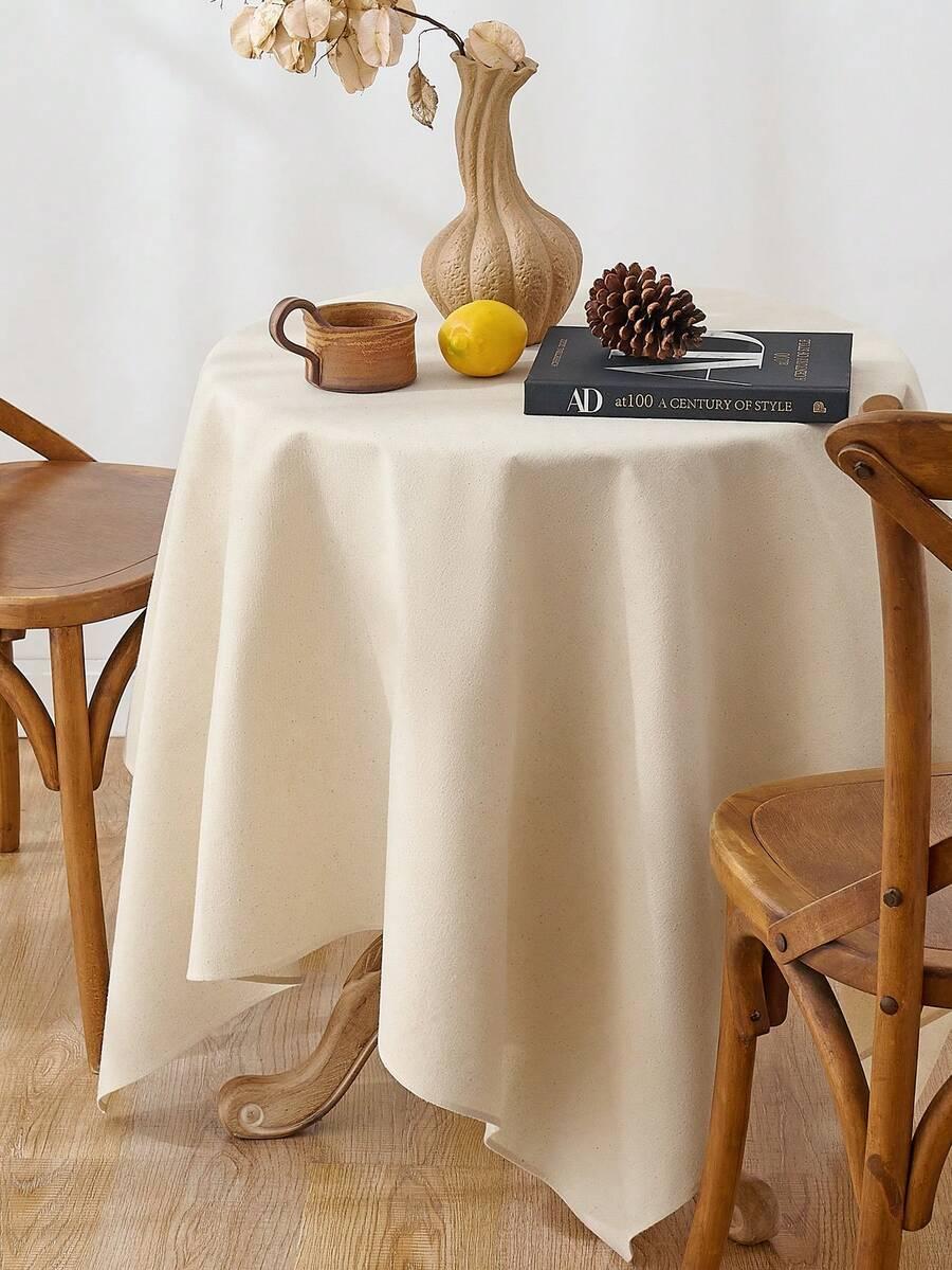 SHEIN BEŻOWY OBRUS NA STÓŁ S07__140X140