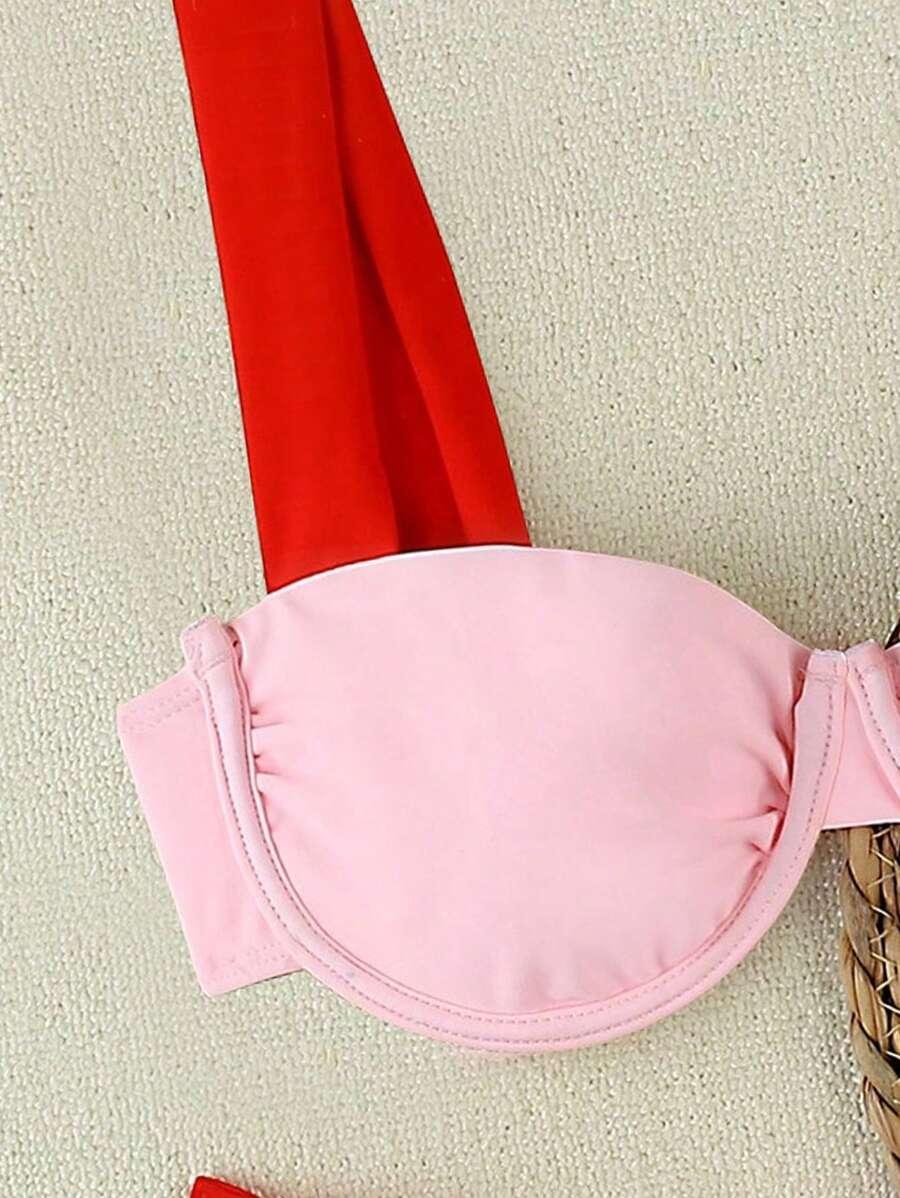 SHEIN DWUCZĘŚCIOWY STRÓJ KĄPIELOWY S09__S