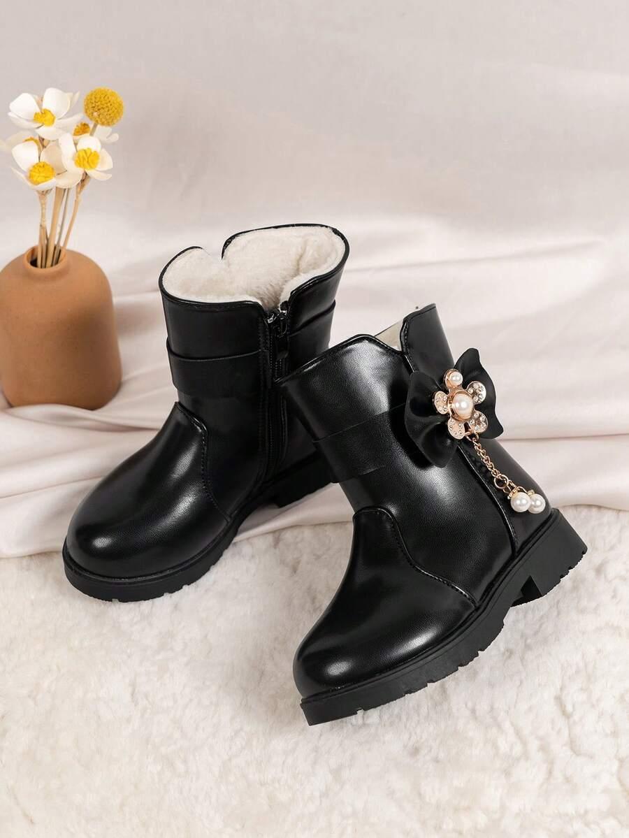 SHEIN CZARNE BOTKI ZDOBIENIE W01__32