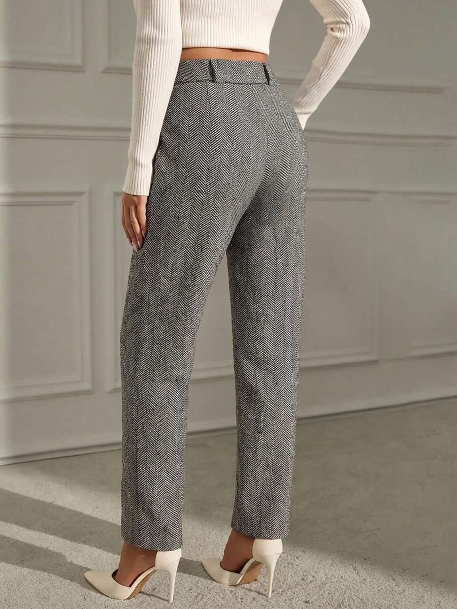 QUICK FASHIONHUB PROSTE SPODNIE WZÓR S06__46