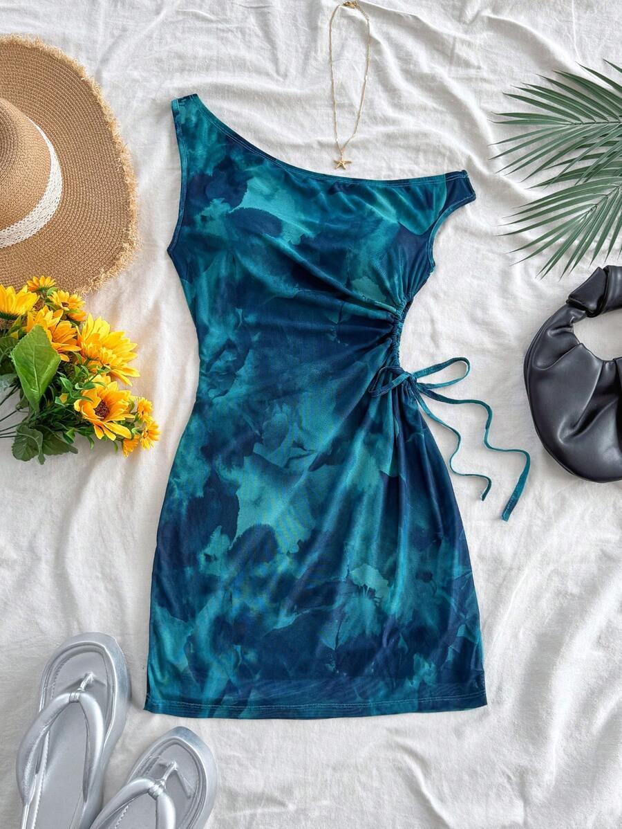 SHEIN NIEBIESKA MINI SUKIENKA S06__XS