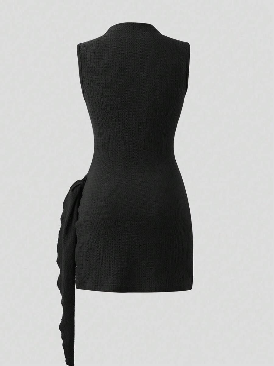 SHEIN CZARNA MINI SUKIENKA S06__M