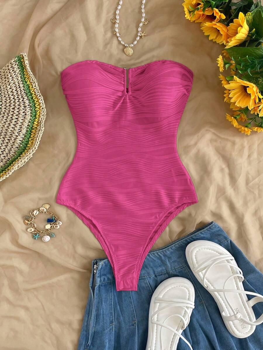 SHEIN JEDNOCZĘŚCIOWY STRÓJ KĄPIELOWY S06__M