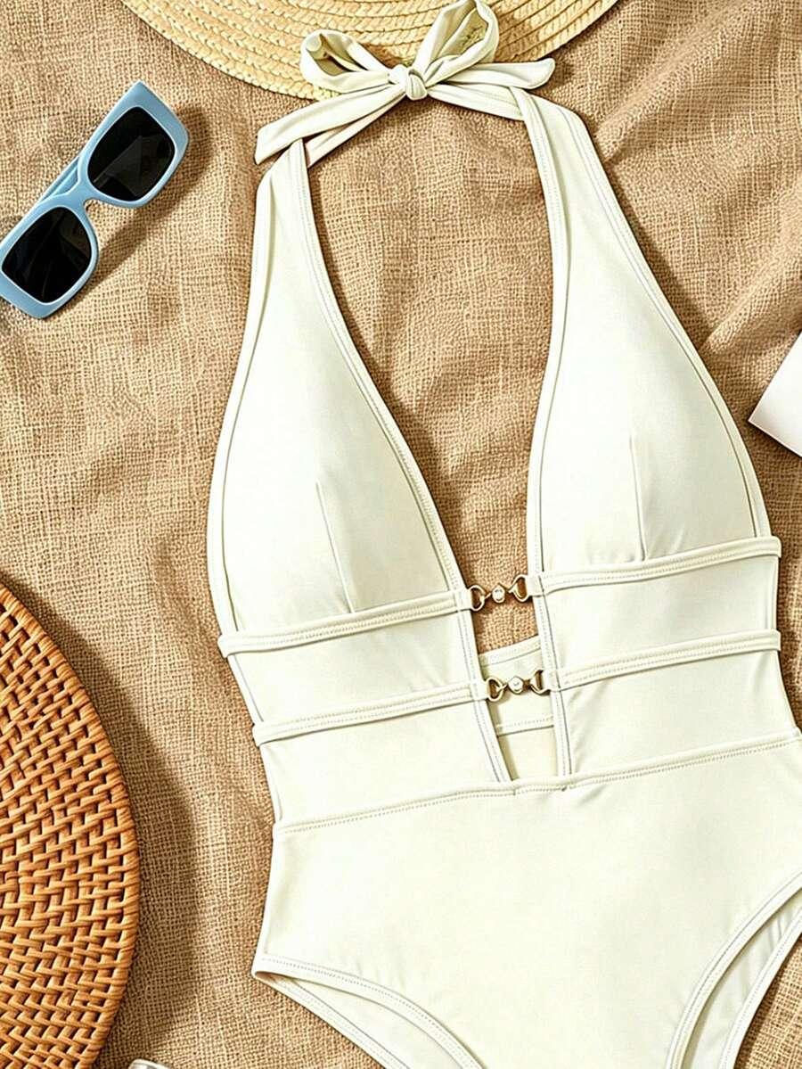SWIM CHICCIA KREMOWY JEDNOCZĘŚCIOWY STRÓJ KĄPIELOWY S09__S