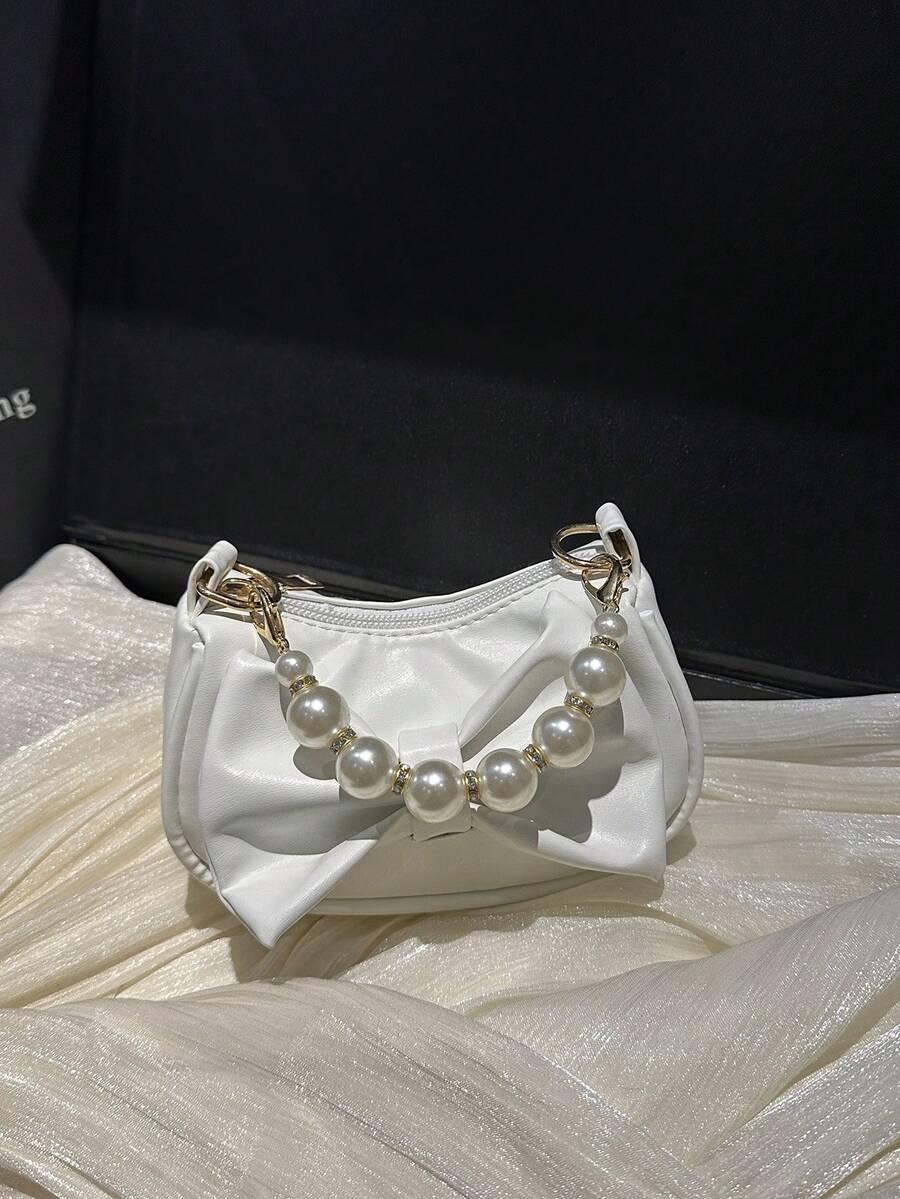 SHEIN BIAŁA TOREBKA ZDOBIENIE S07__14X10X5