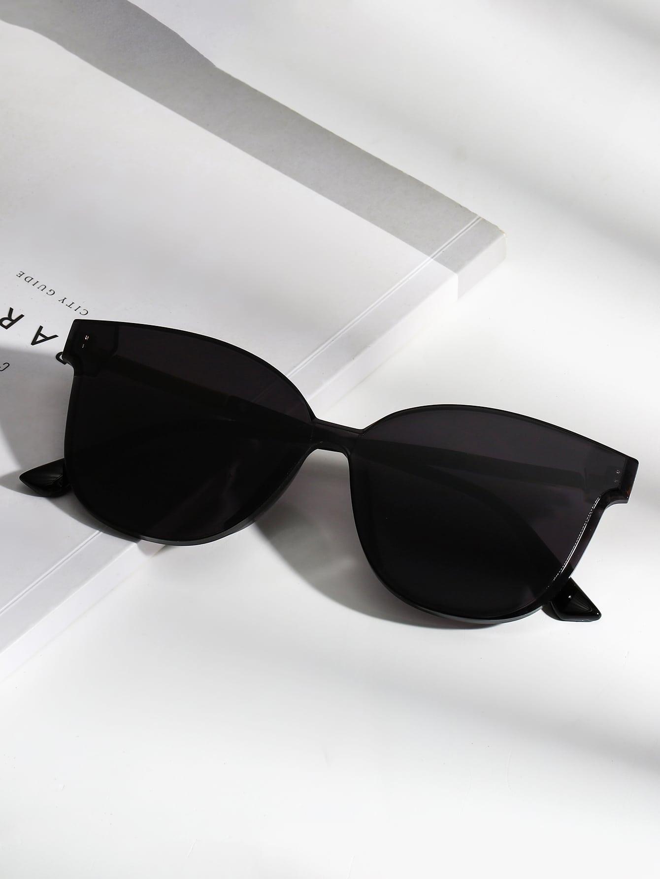 SHEIN CZARNE OKULARY PRZECIWSŁONECZNE S07
