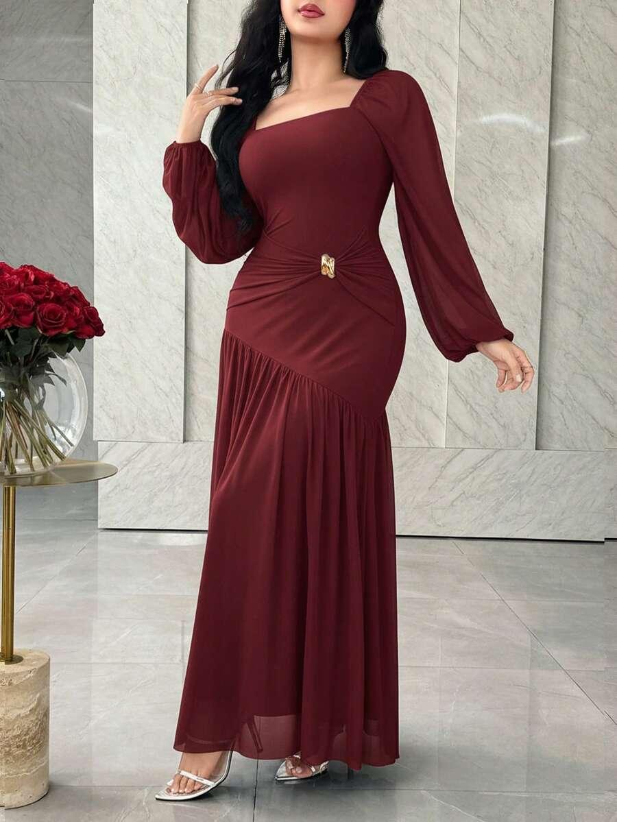 FEYLA CZERWONA MAXI SUKIENKA S06__XL