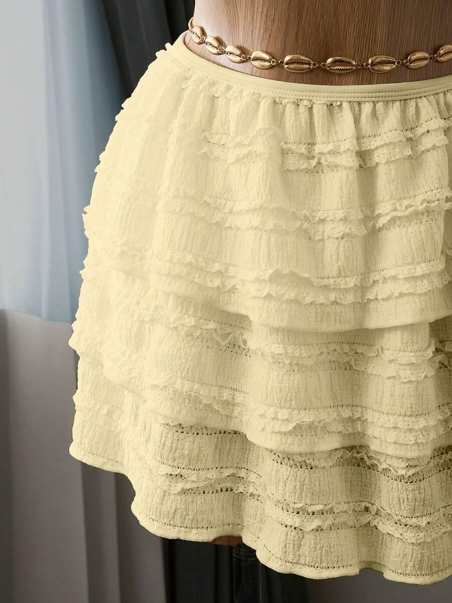 SHEIN DWUCZĘŚCIOWY STRÓJ KĄPIELOWY SPÓDNICA KOMPLET S09__L