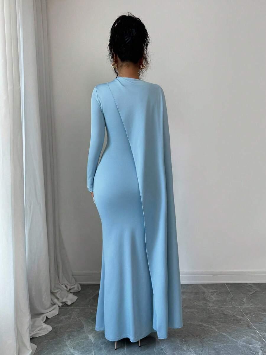 ELENZGA NIEBIESKA MAXI SUKIENKA S09__S