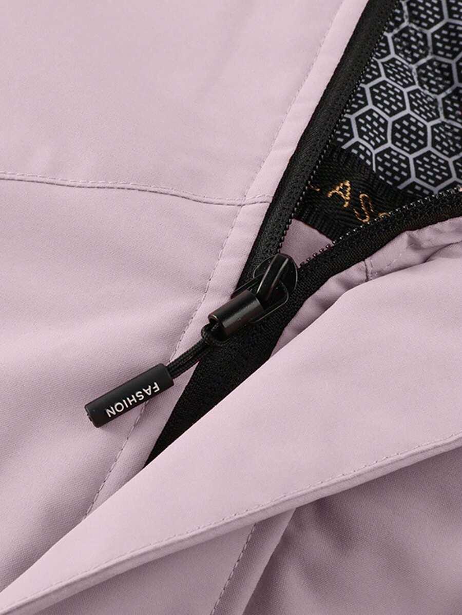 SHEIN FIOLETOWA KURTKA KAPTUR W01__XL