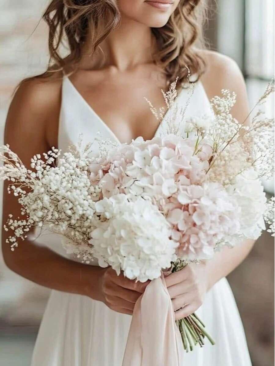 SHEIN BIAŁE SZTUCZNE KWIATY 11-PACK S07